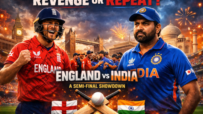 Revenge or Repeat? England vs India – A Semi-Final Showdown to Remember