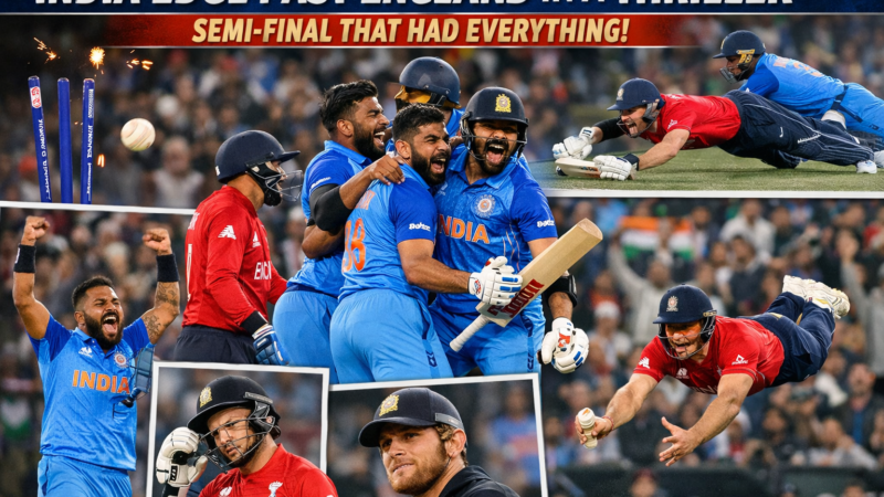India Edge Past England in a Thriller: Semi-Final That Had Everything