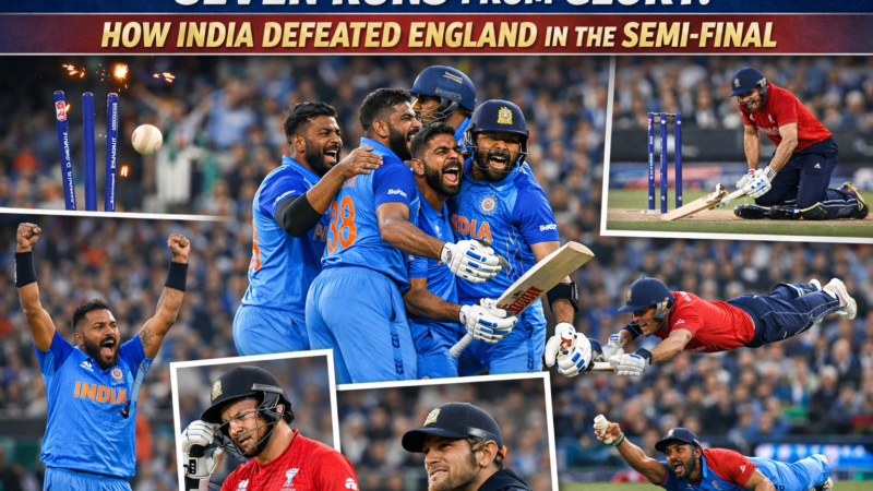 Seven Runs from Glory: How India Defeated England in the Semi-Final