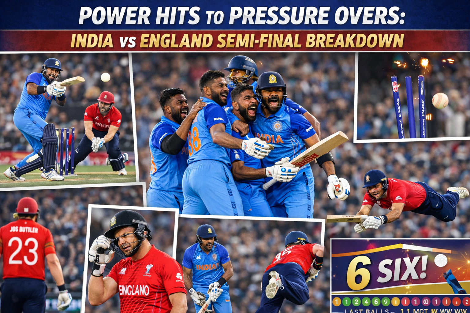 From Power Hits to Pressure Overs: India vs England Semi-Final Breakdown