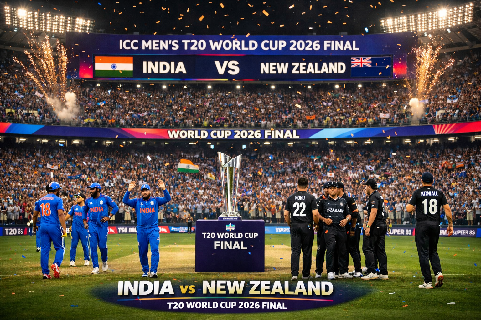 India vs New Zealand T20 World Cup 2026 Final: Match Preview, Key Players & Prediction