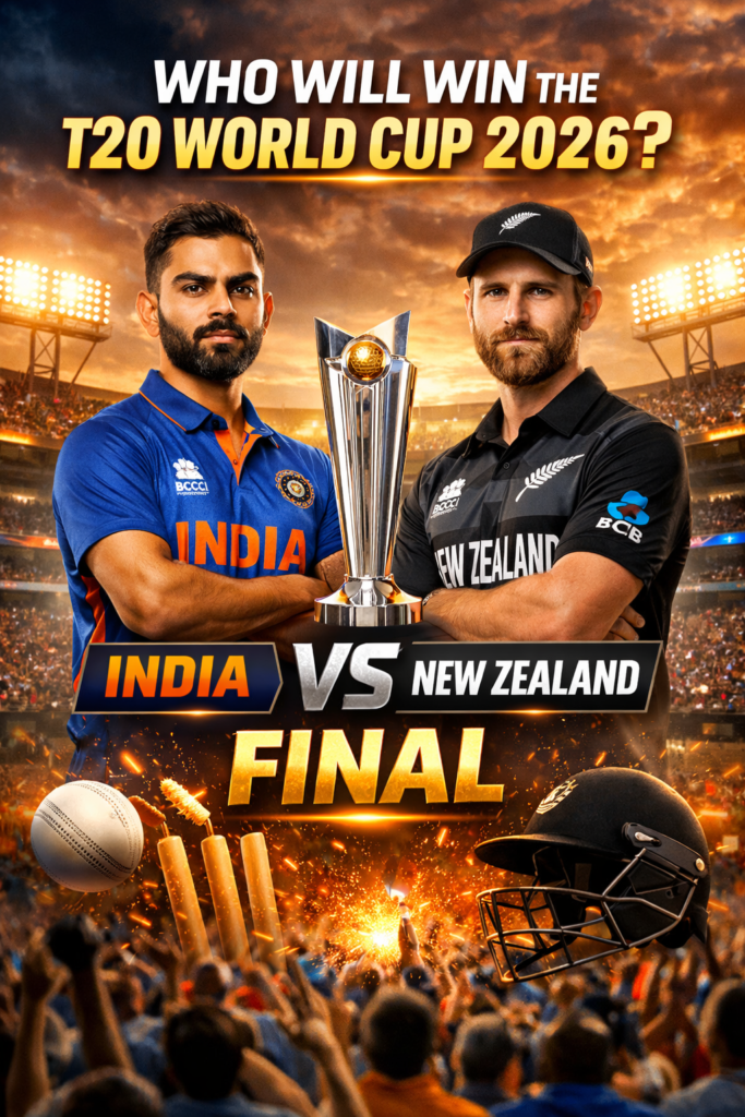 Who Will Win the T20 World Cup 2026? India vs New Zealand Final Preview