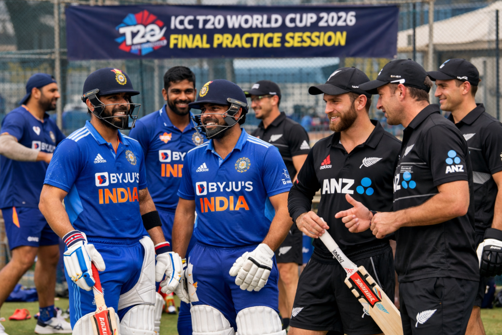 India vs New Zealand Final Practice Session