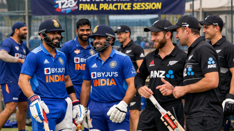 Inside the Nets: India vs New Zealand Final Practice Session Before the T20 World Cup 2026 Final