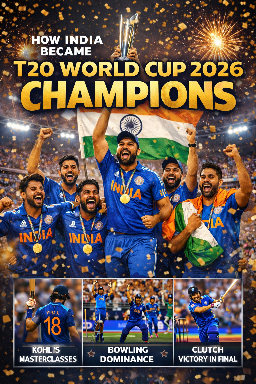 How India Became T20 World Cup 2026 Champions – Full Match Story