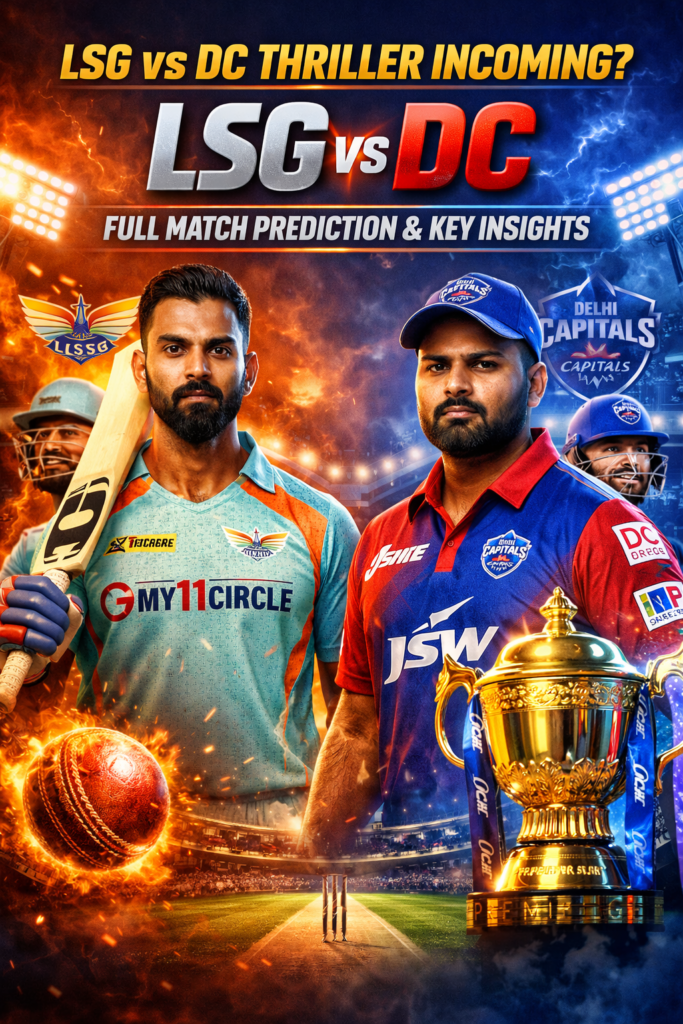 LSG vs DC Thriller Incoming
