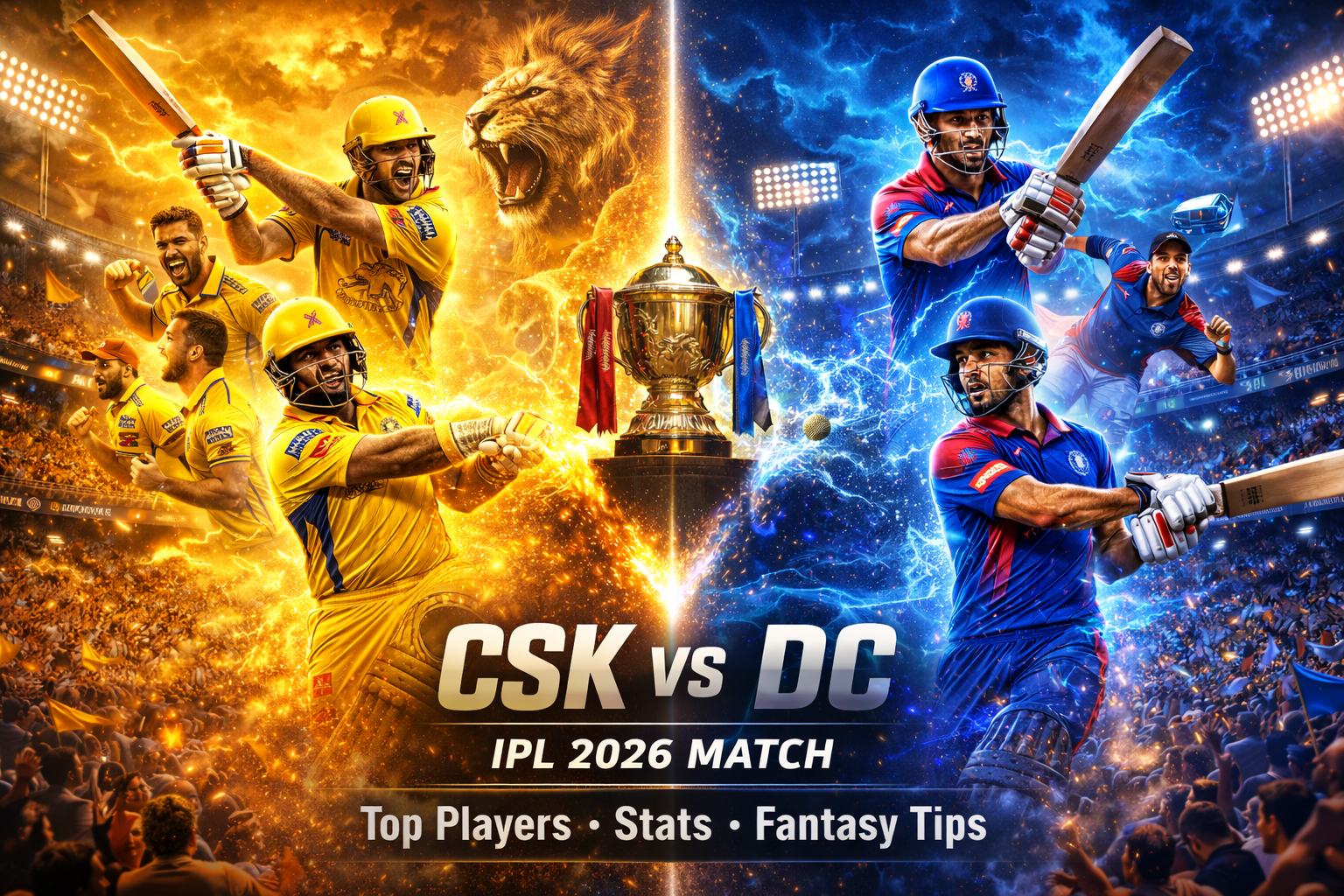 Chennai Super Kings vs Delhi Capitals Match 2026: Top Players, Stats & Fantasy Tips