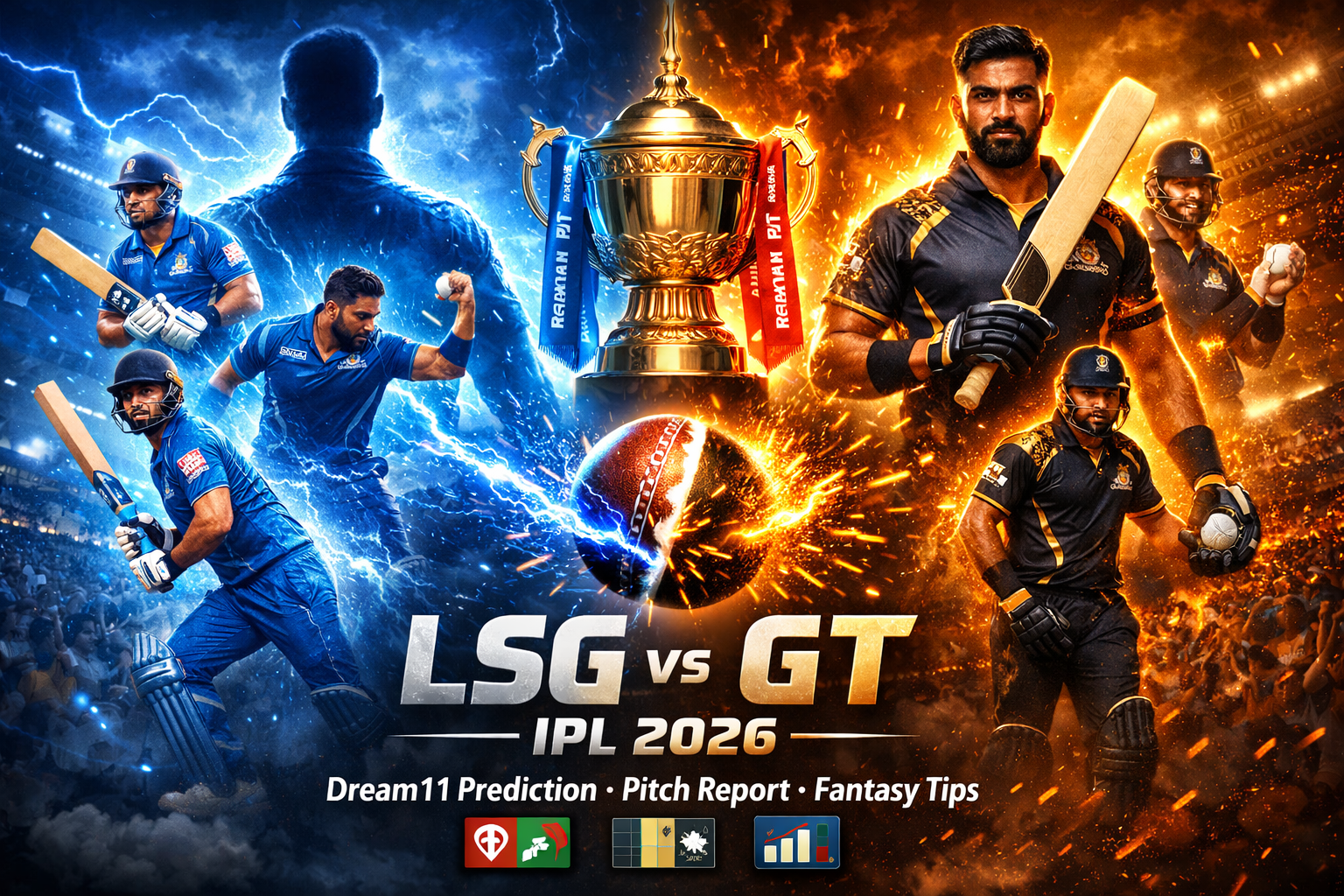 LSG vs GT IPL 2026: Dream11 Prediction, Pitch Report & Fantasy Cricket Tips