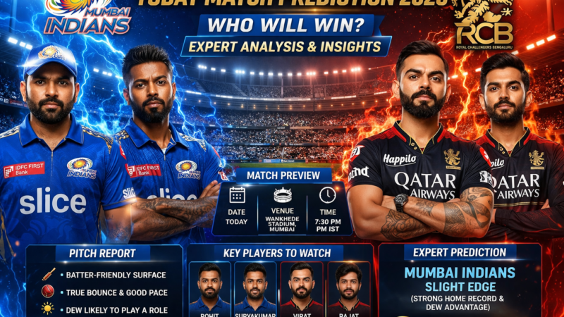 MI vs RCB Match Prediction 2026: Who Will Win? Expert Analysis & Insights