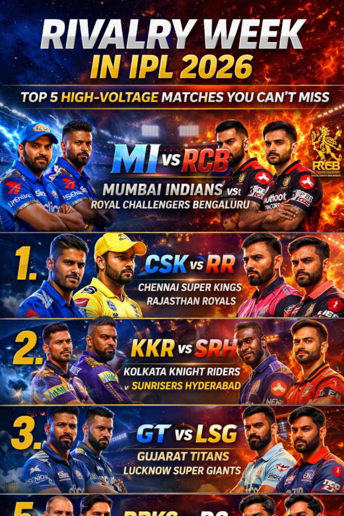 Rivalry Week in IPL 2026