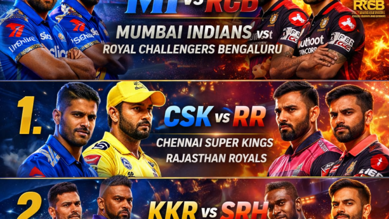 Rivalry Week in IPL 2026: Top 5 High-Voltage Matches You Can’t Miss