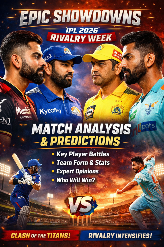 IPL 2026 Rivalry Week