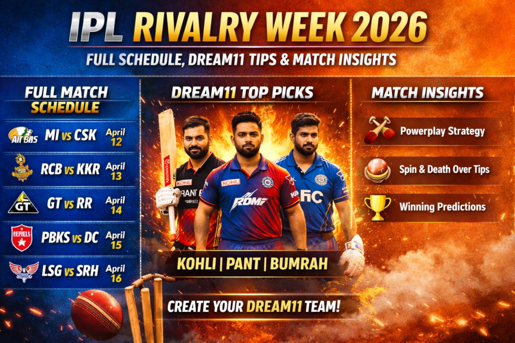 IPL Rivalry Week 2026