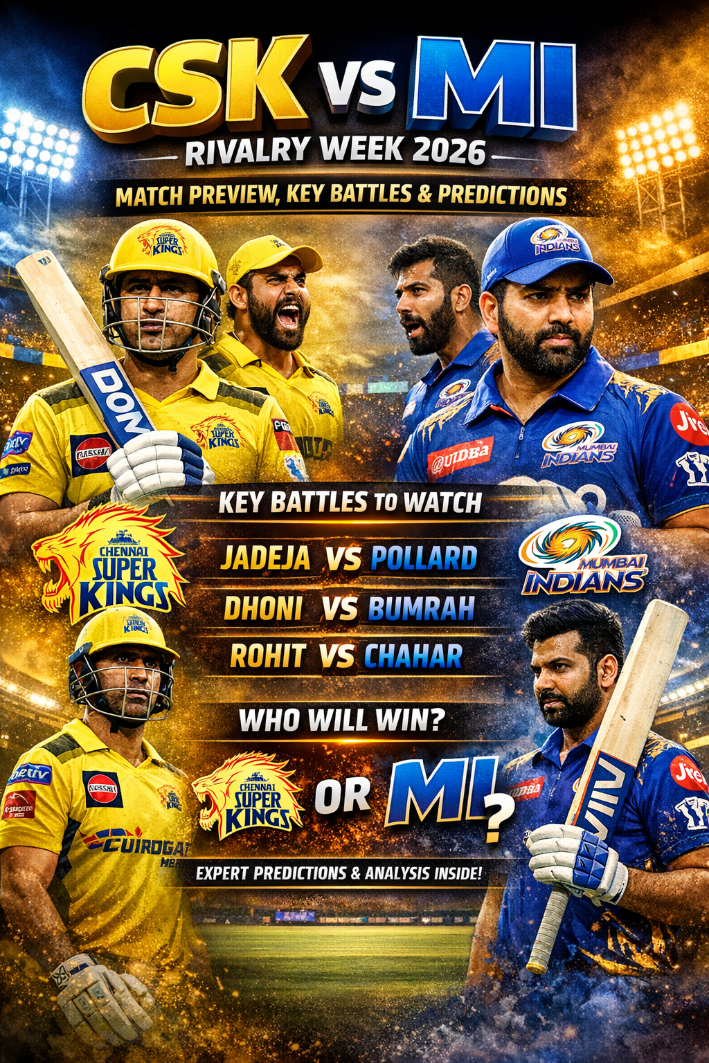 CSK vs MI Rivalry Week 2026: Match Preview, Key Battles & Predictions