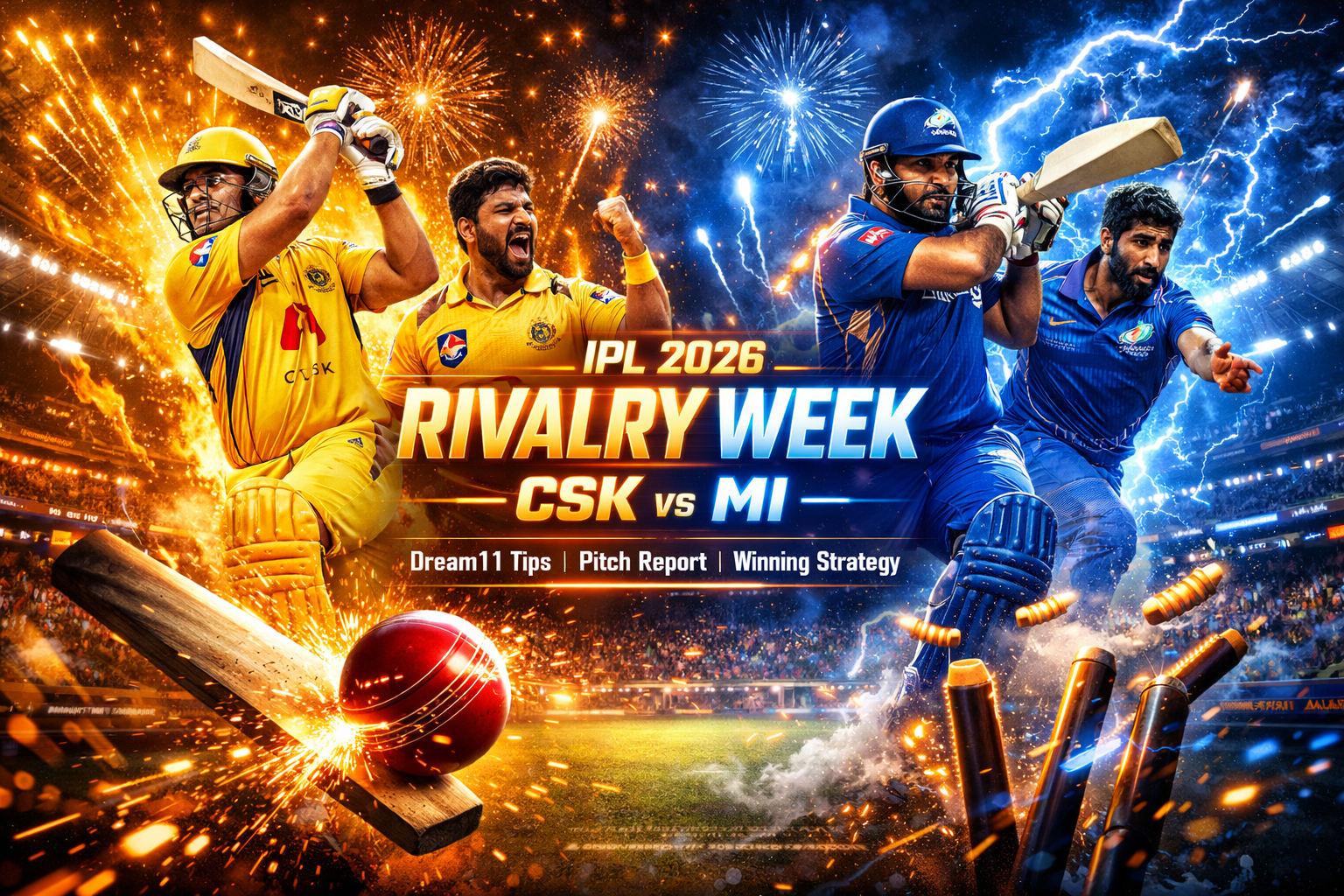IPL 2026 Rivalry Week: CSK vs MI Dream11 Tips, Pitch Report & Winning Strategy
