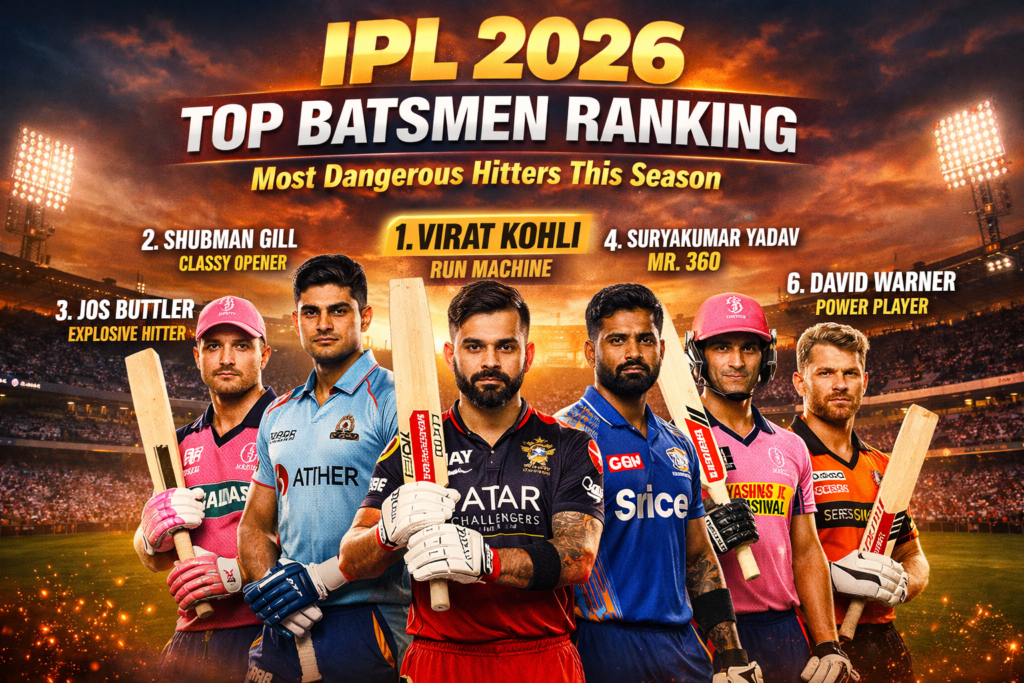 IPL 2026 Top Batsmen Ranking