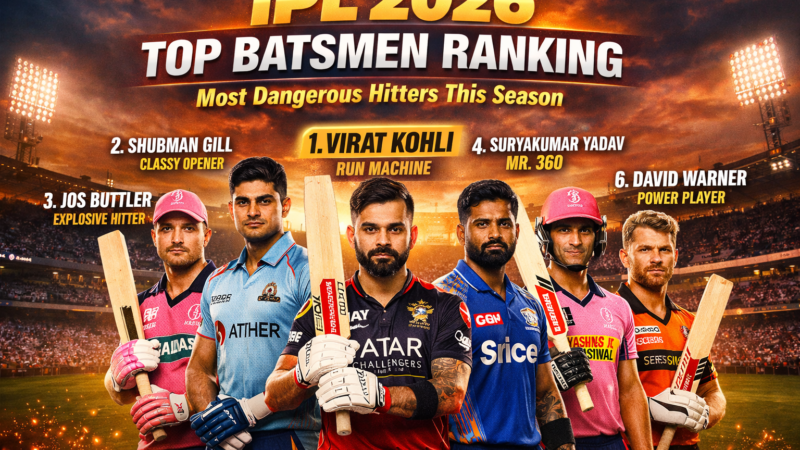 IPL 2026 Top Batsmen Ranking: Most Dangerous Hitters This Season