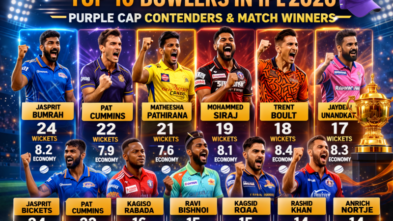 Top 10 Bowlers in IPL 2026: Purple Cap Contenders & Match Winners