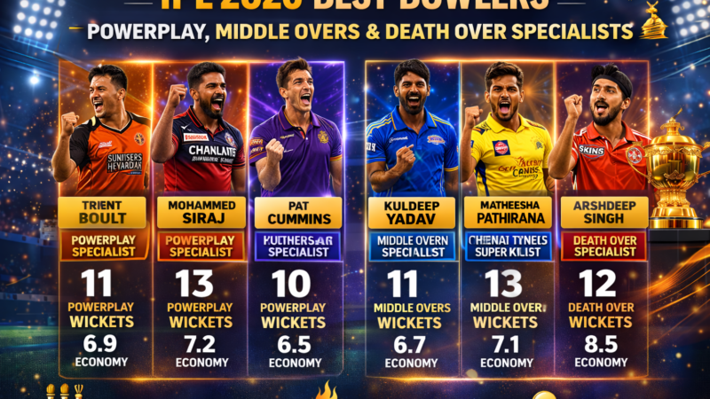 IPL 2026 Best Bowlers: Powerplay, Middle Overs & Death Over Specialists