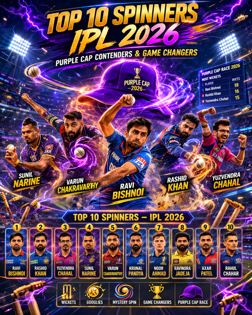 Top 10 Spinners in IPL 2026
