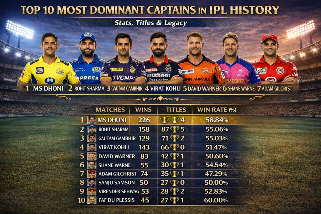 Captains in IPL History