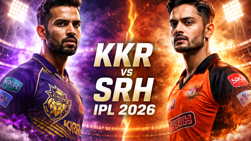 Kolkata Knight Riders vs Sunrisers Hyderabad 2026: Who Will Win Today’s IPL Match?