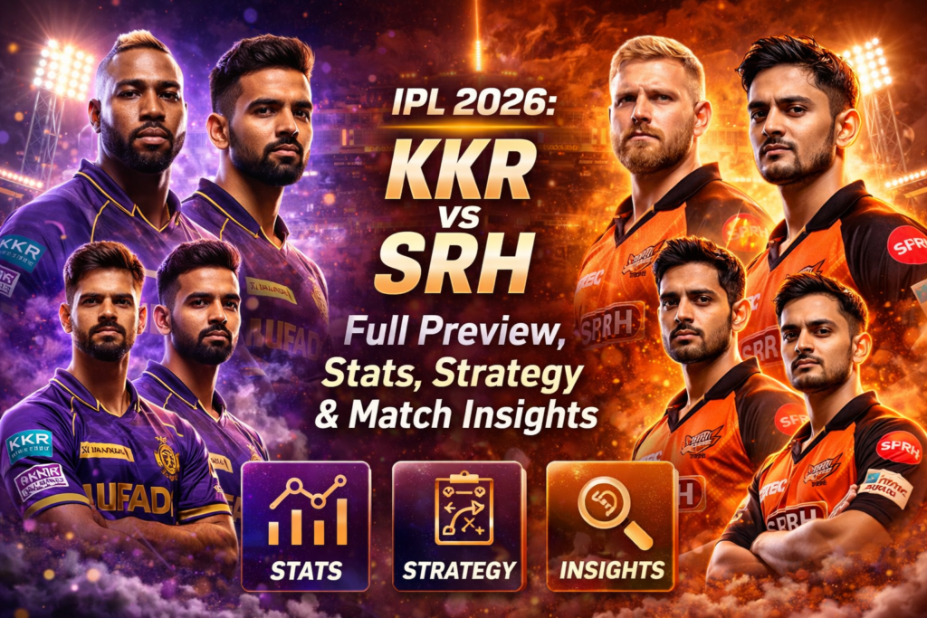 IPL 2026: KKR vs SRH Full Preview