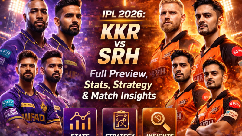 IPL 2026: KKR vs SRH Full Preview, Stats, Strategy & Match Insights