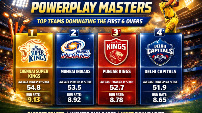 IPL 2026 Powerplay Masters: Top Teams Dominating the First 6 Overs