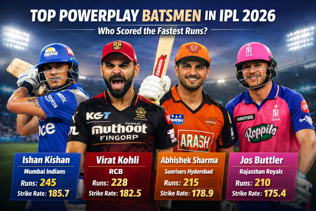 Top Powerplay Batsmen in IPL 2026