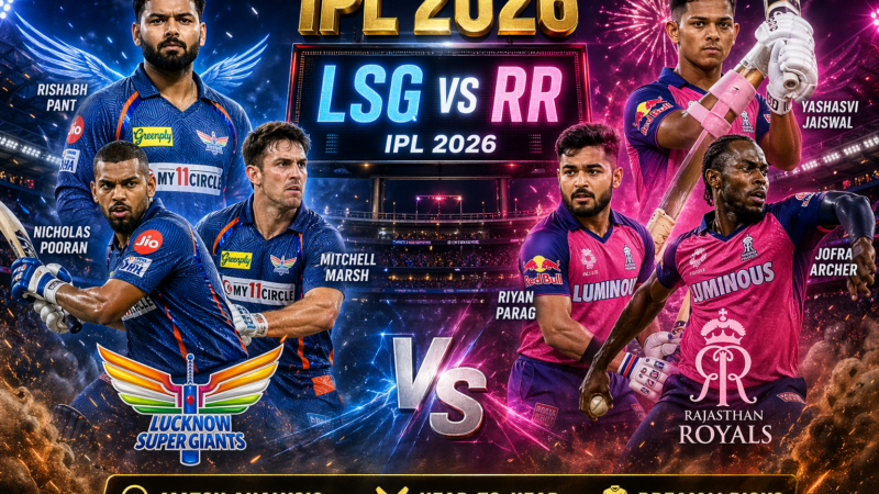 LSG vs RR IPL 2026: Full Match Analysis, Head-to-Head & Dream11 Picks