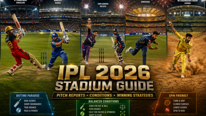 IPL 2026 Stadium Guide: Pitch Reports, Conditions & Winning Strategies for Every Venue