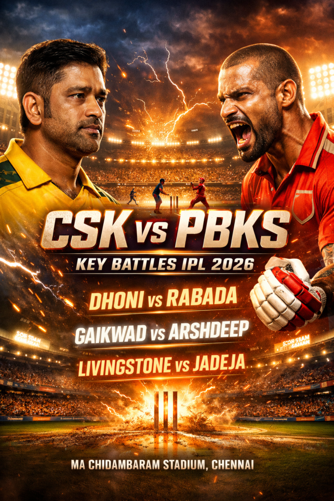 CSK vs PBKS IPL 2026