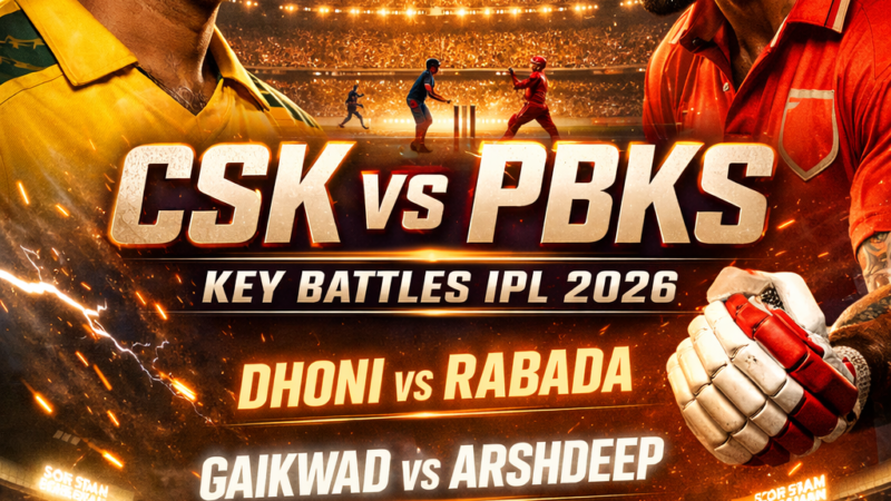 CSK vs PBKS IPL 2026 Match Preview: Key Battles, Strengths, Weaknesses & Final Prediction