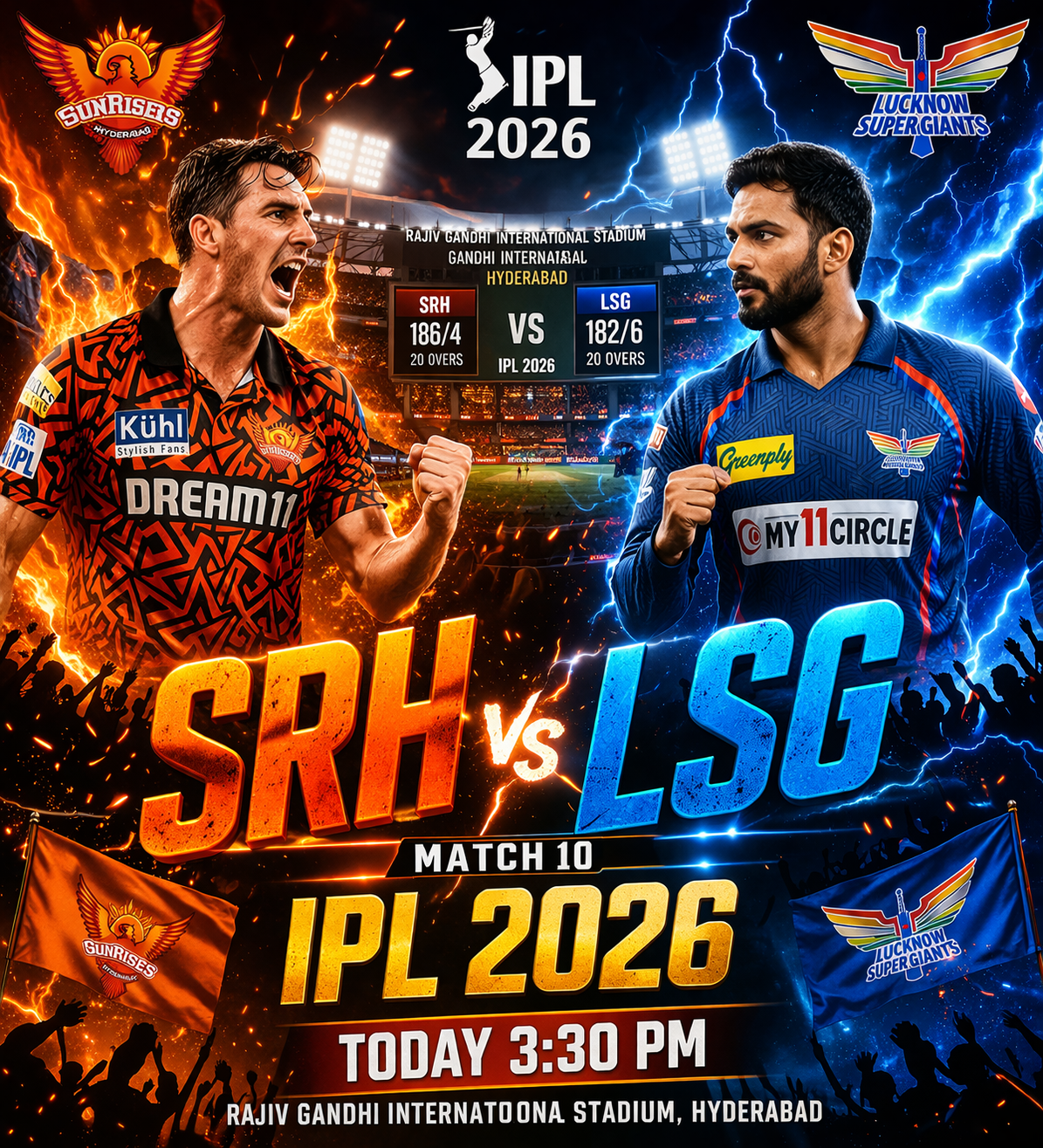 IPL 2026 Match 10: SRH vs LSG Live Updates, Full Analysis & Match Insights