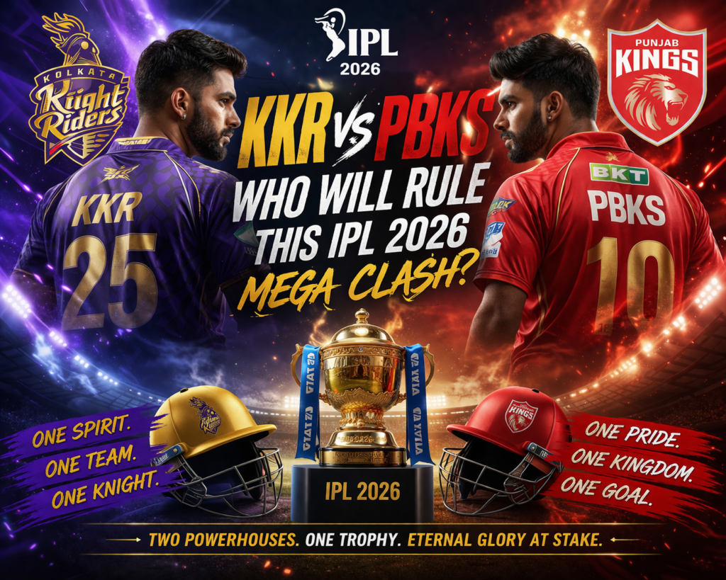 KKR vs PBKS: Who Will Rule This IPL 2026