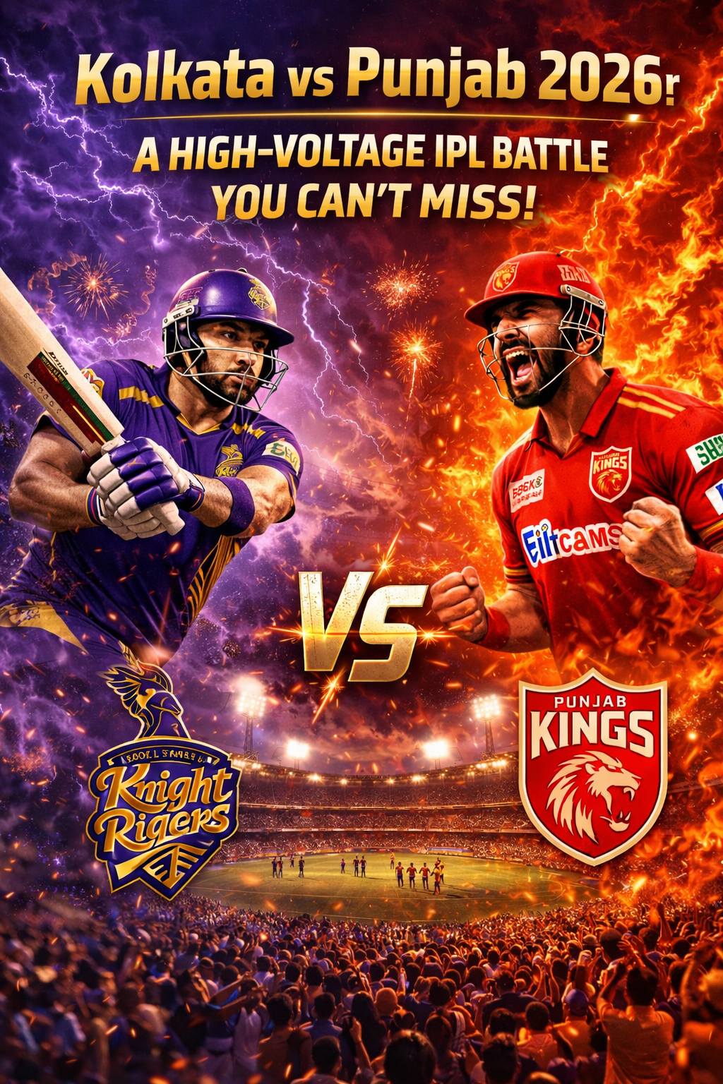 Kolkata vs Punjab 2026: A High-Voltage IPL Battle You Can’t Miss!