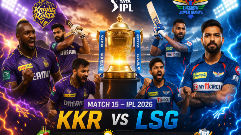 KKR vs LSG IPL 2026 Preview: Pitch Report, Weather & Fantasy Tips