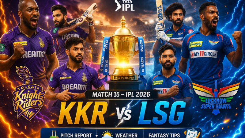 Who Will Win KKR vs LSG IPL 2026? Complete Match Analysis & Prediction