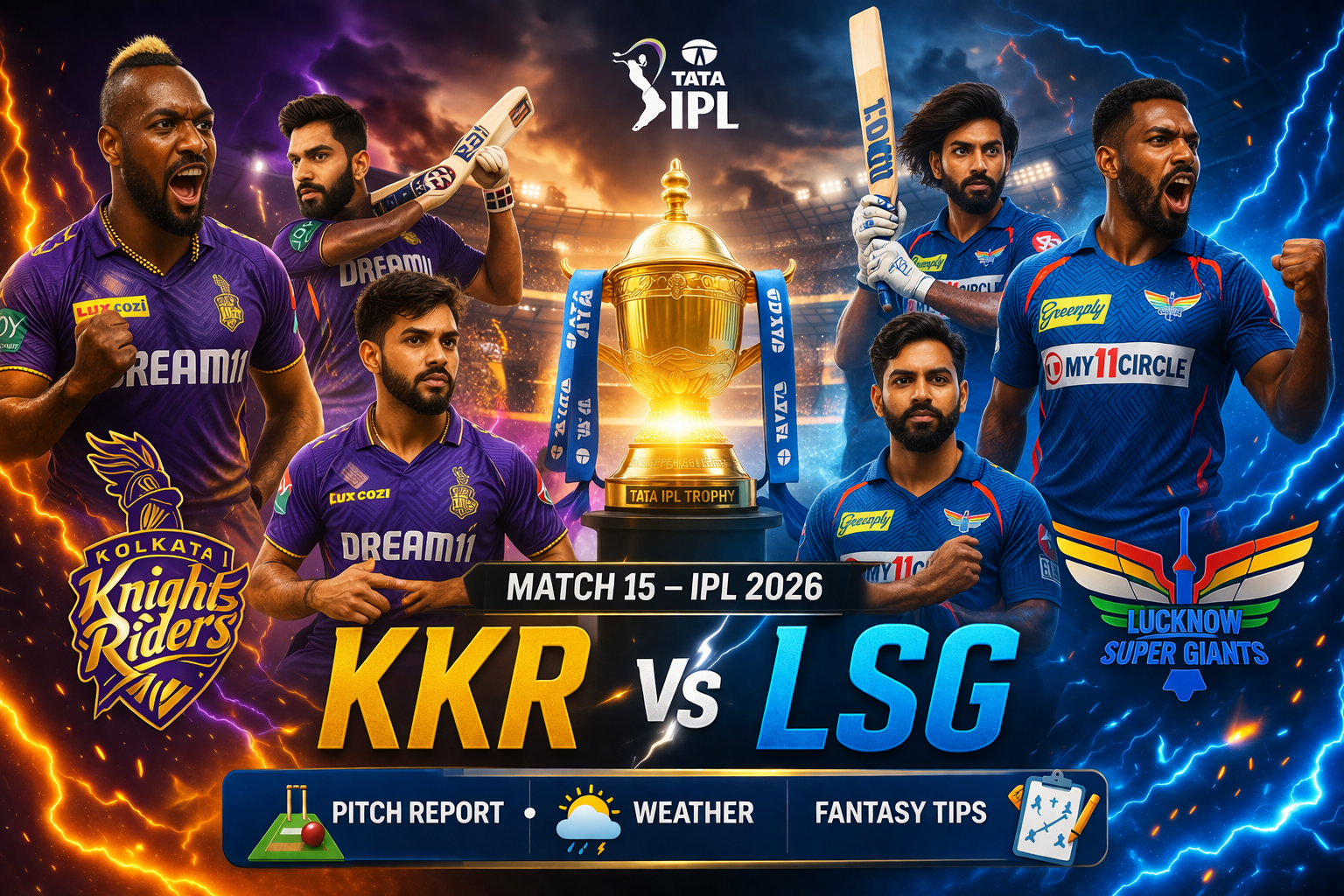 Who Will Win KKR vs LSG IPL 2026? Complete Match Analysis & Prediction