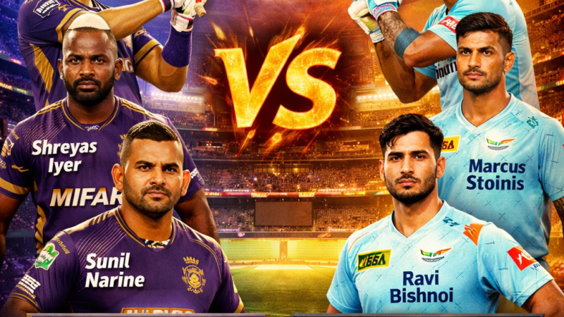 KKR vs LSG 2026: Battle of Titans – Top Players, Pitch Report & Match Winner Prediction